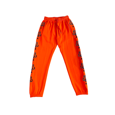 Black Design on Orange Joggers