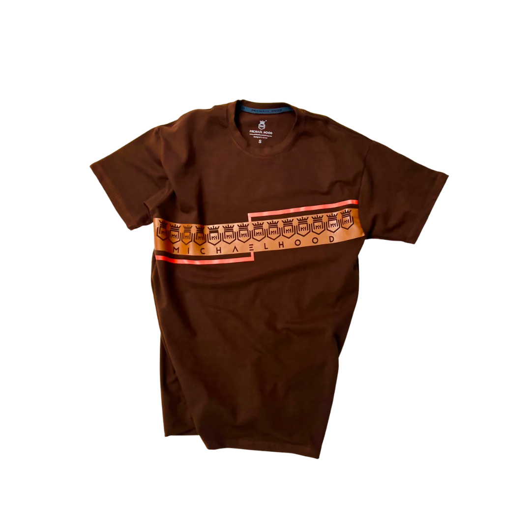 Brand Logo Sweet Orange On Chocolate T-Shirt