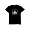 Square Brand Logo Design On Black T-Shirt