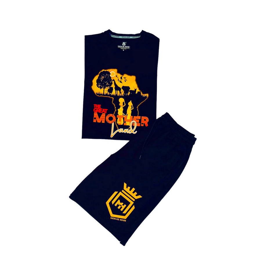 The Great Motherland Red/Orange BlackHouse Short Sets