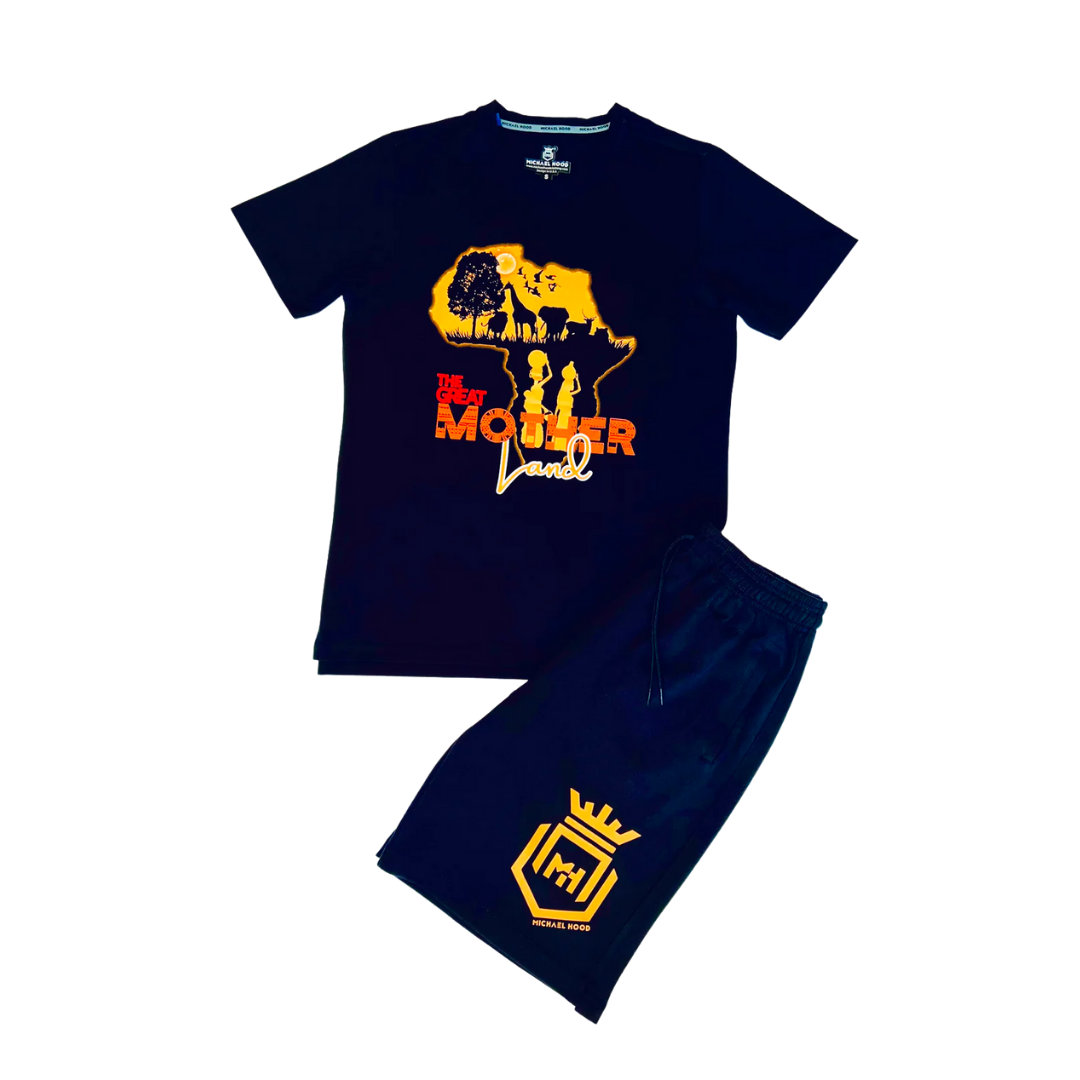 The Great Motherland Red/Orange BlackHouse Short Sets