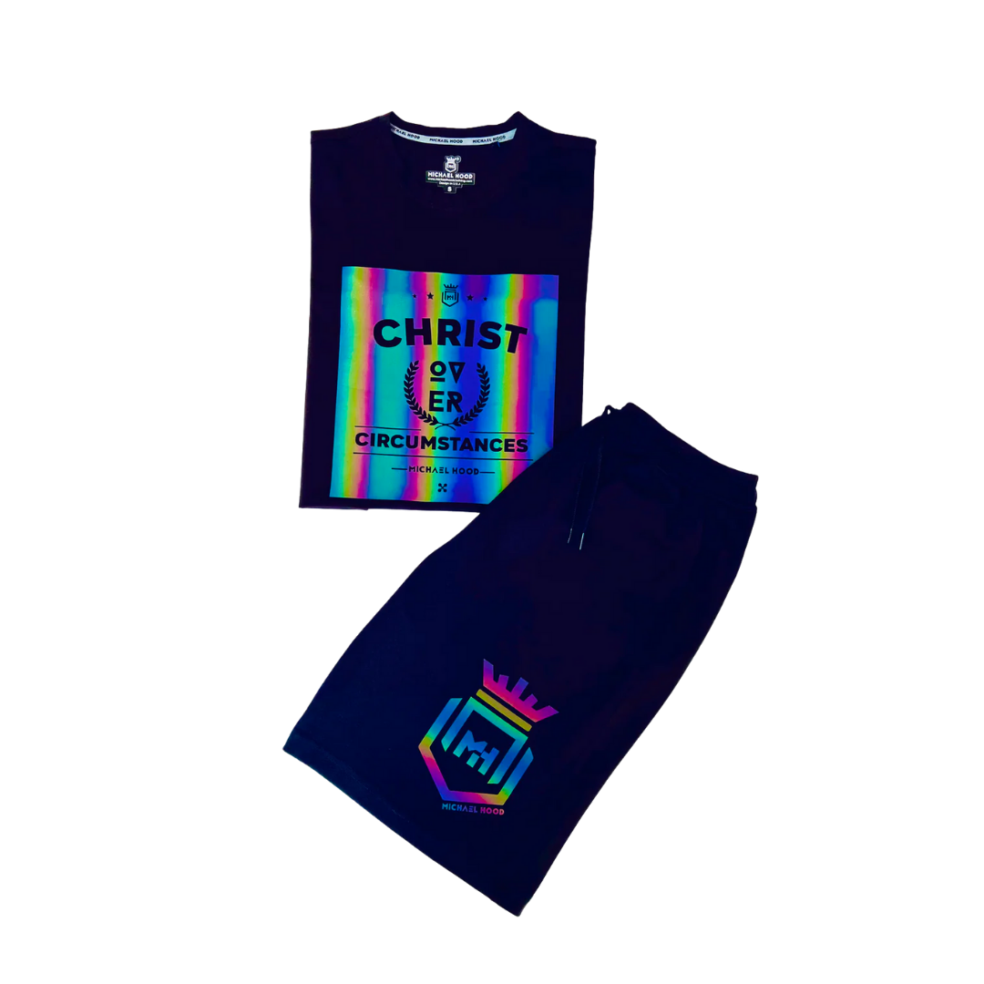 Christ Over Circumstances Rainbow BlackHouse Short Sets