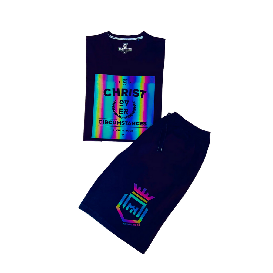 Christ Over Circumstances Rainbow BlackHouse Short Sets