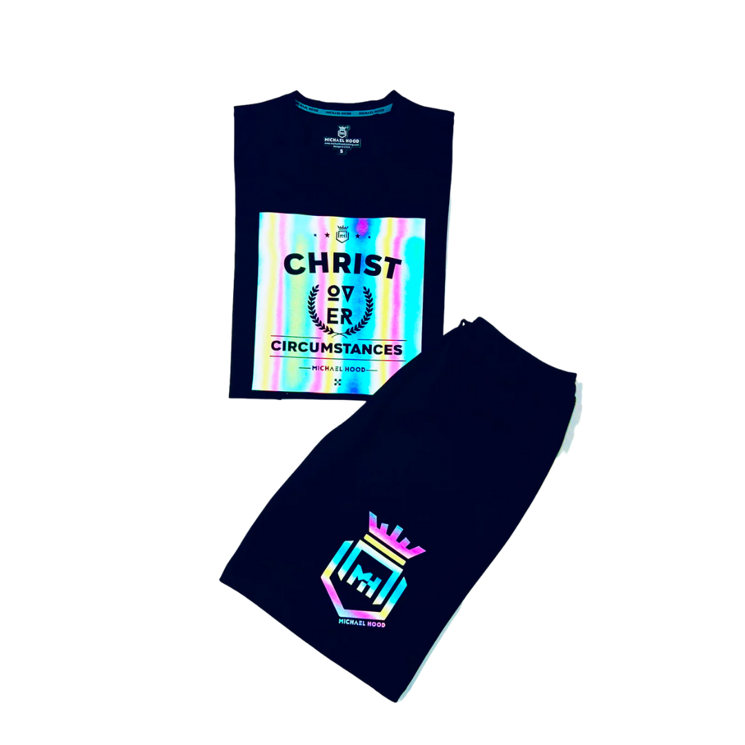 Christ Over Circumstances Rainbow BlackHouse Short Sets