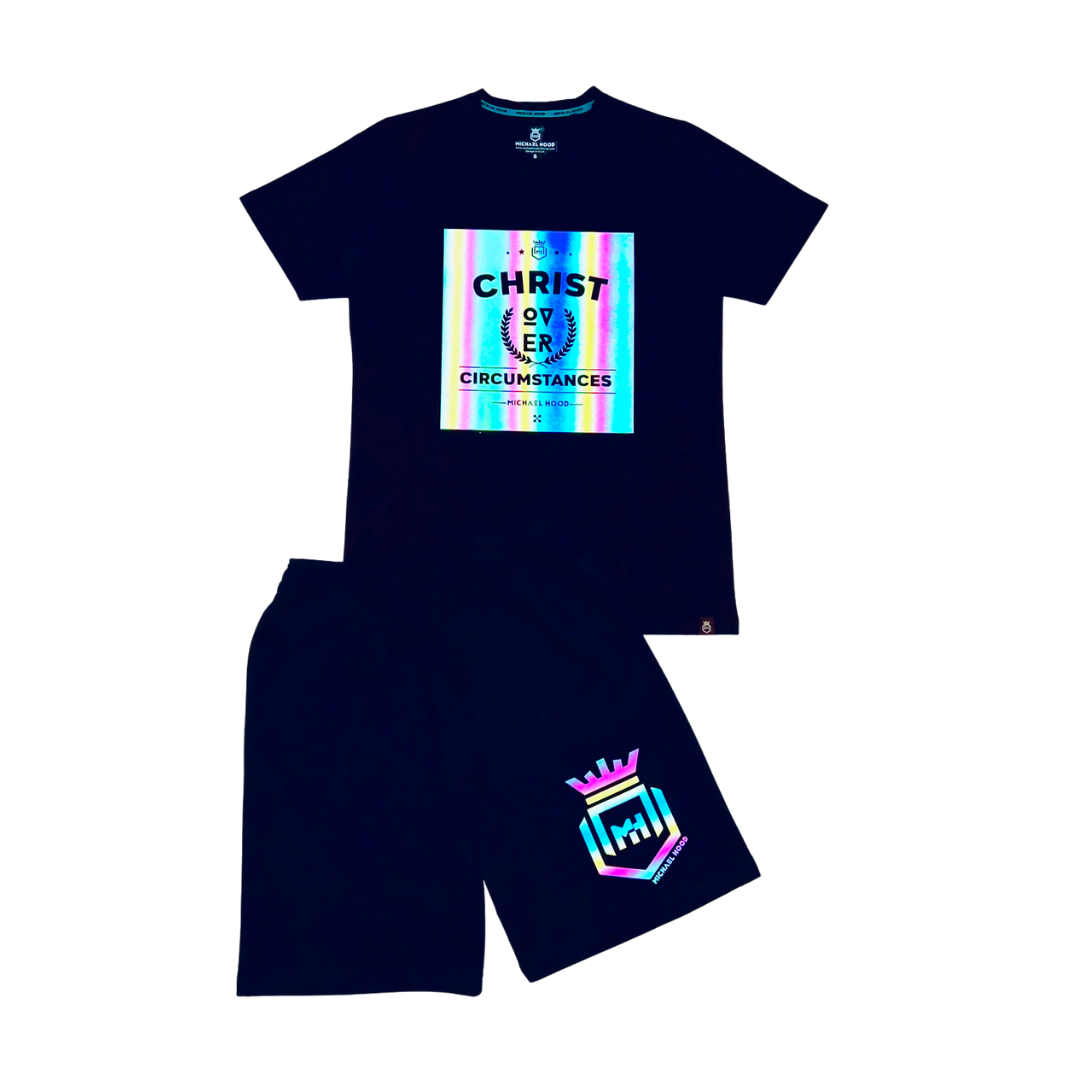 Christ Over Circumstances Rainbow BlackHouse Short Sets