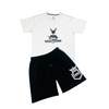 Black/Grey Bunny Rabbit BlackHouse Shorts Set