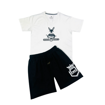 Black/Grey Bunny Rabbit BlackHouse Shorts Set