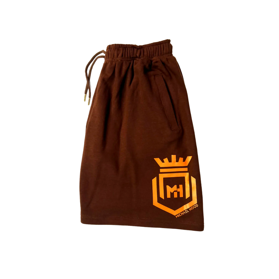Orange/Chocolate Brown Shorts